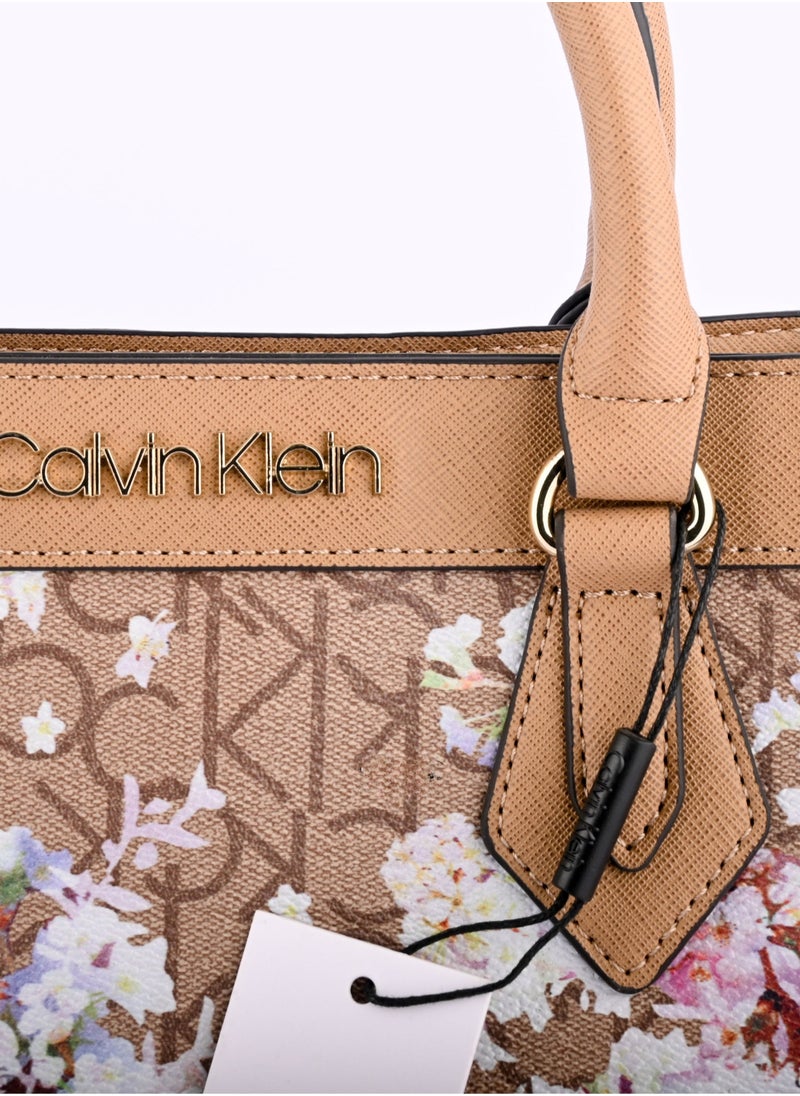 CALVIN KLEIN JEANS PLUS - Calvin Klein Floral Satchel Bag For Women - Image 1