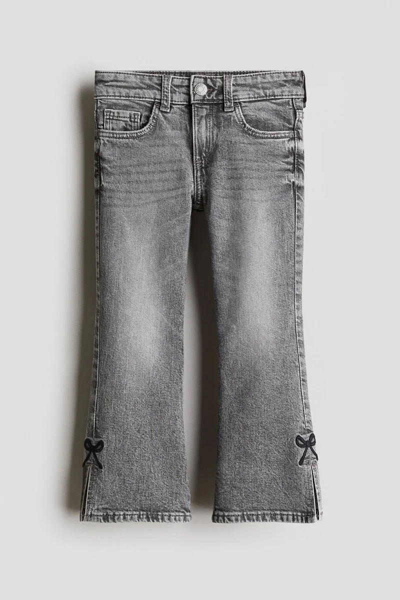 H&M Embroidery-detail Flared Leg Jeans