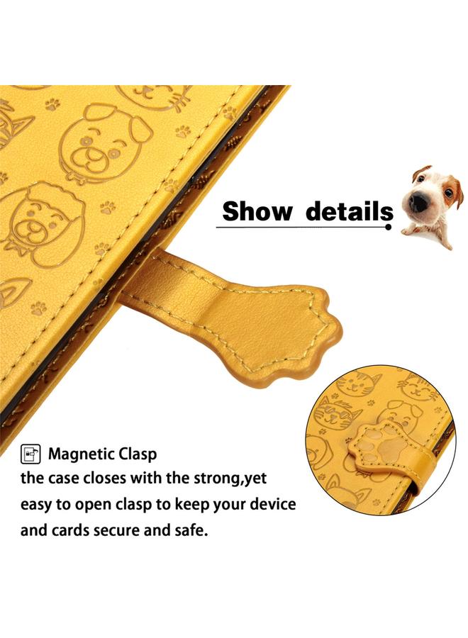Zaboon Case For Galaxy S10 Cute Cat and Dog Embossed Horizontal Flip Leather Case with Bracket / Card Slot / Wallet / Lanyard - Image 5