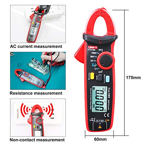 UNI-T YIRU UNI-T UT210 Series True RMS Digital Clamp Meter AC/DC Voltage Tester with ohm, Capacitance Measurement… - Image 5