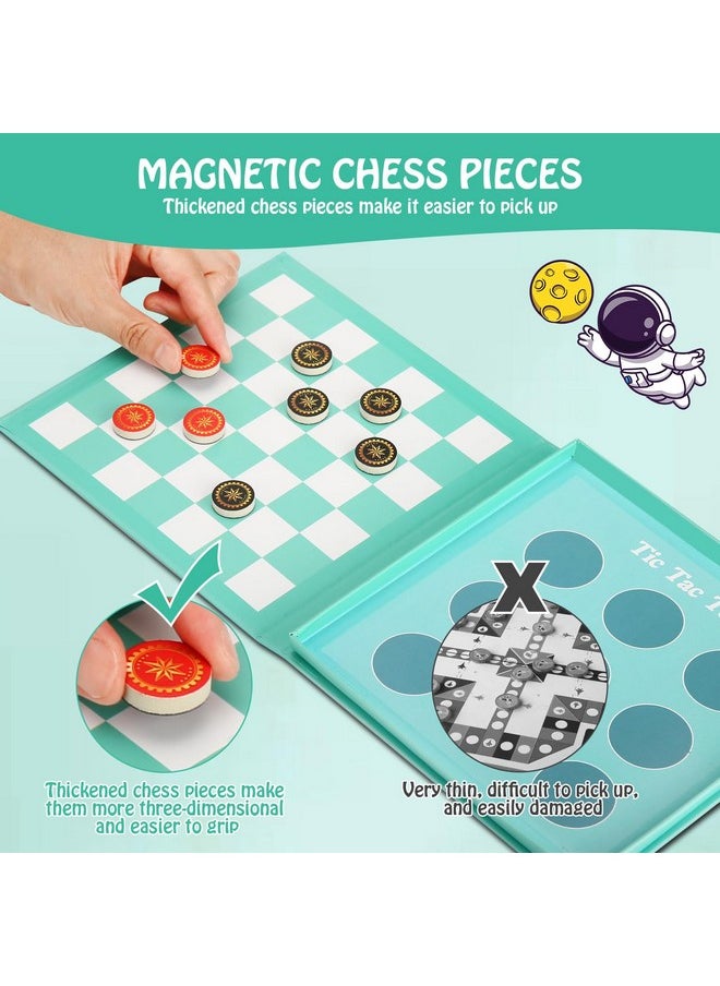 Checkers Board Game For Kids 4-12, 2 In 1 Magnetic Checkers And Tic-Tac-Toe Sets Travel Toys Travel Games, Ideal Gifts For Young Kids 4 5 6 7 8 9 - pzsku/Z7C588FAEE72D6A77AA3BZ/45/_/1734347945/84be2004-59fc-4bd5-a4e1-0bbf6fe01eff