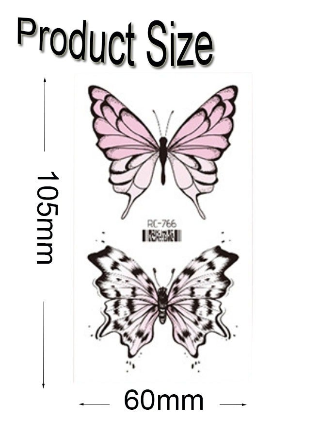 GBQ 20PCS Butterfly Waterproof Stickers Are Rich In Patterns For Photo Shoots, Party, Themed Activities, etc - Image 2