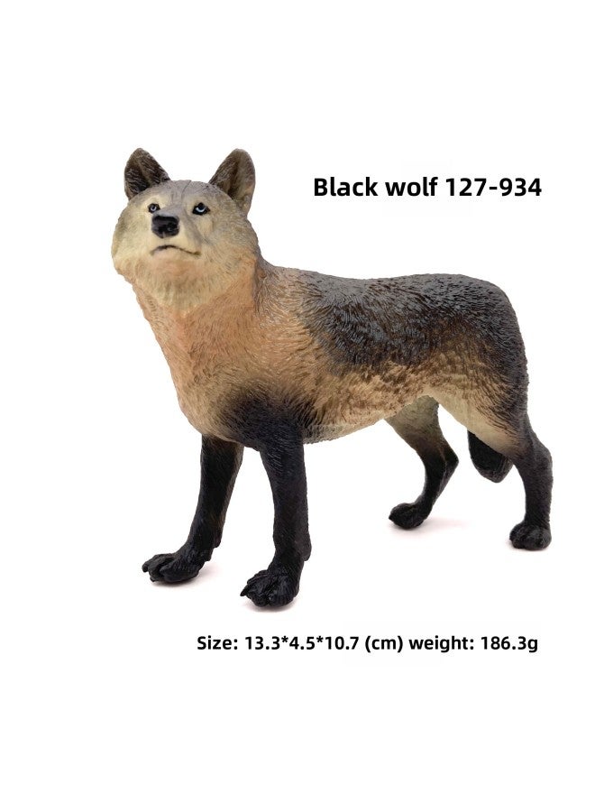 Children's Cognitive Simulation Wildlife Model Toy Big Lion Black Wolf Saber-toothed Tiger Toy Model Ornaments-Color:Saber-toothed Tiger 127-896 - Image 3