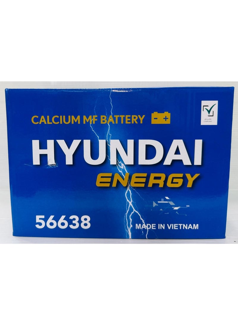 HYUNDAI Car Battery 12V 66AH 56638/DIN66L - Image 1
