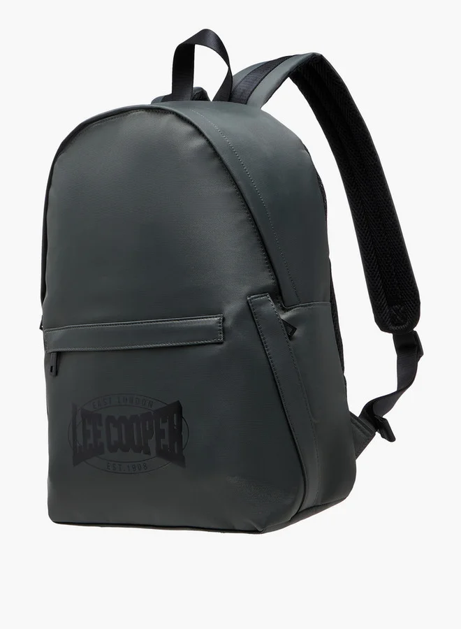 Lee Cooper Boys Logo Detail Backpack with Adjustable Straps and Zip Closure - 45x16 cm