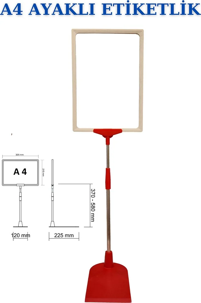 اسطنبول مانكين Istanbul Mannequin 1 Piece Red White A4 Footed Tag Holder Basket Tag Framed Tag Holder Donkey Hanger Tag