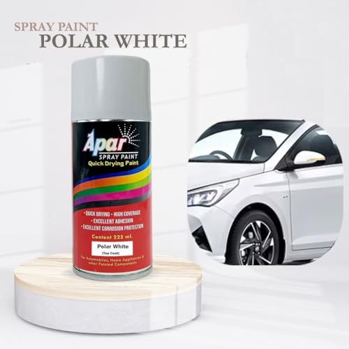 APAR Automotive Spray Paint Polar White (RC Colour Name) Compatible for Hyundai Cars -225 ml (Pack of 1-Pcs) - Image 3