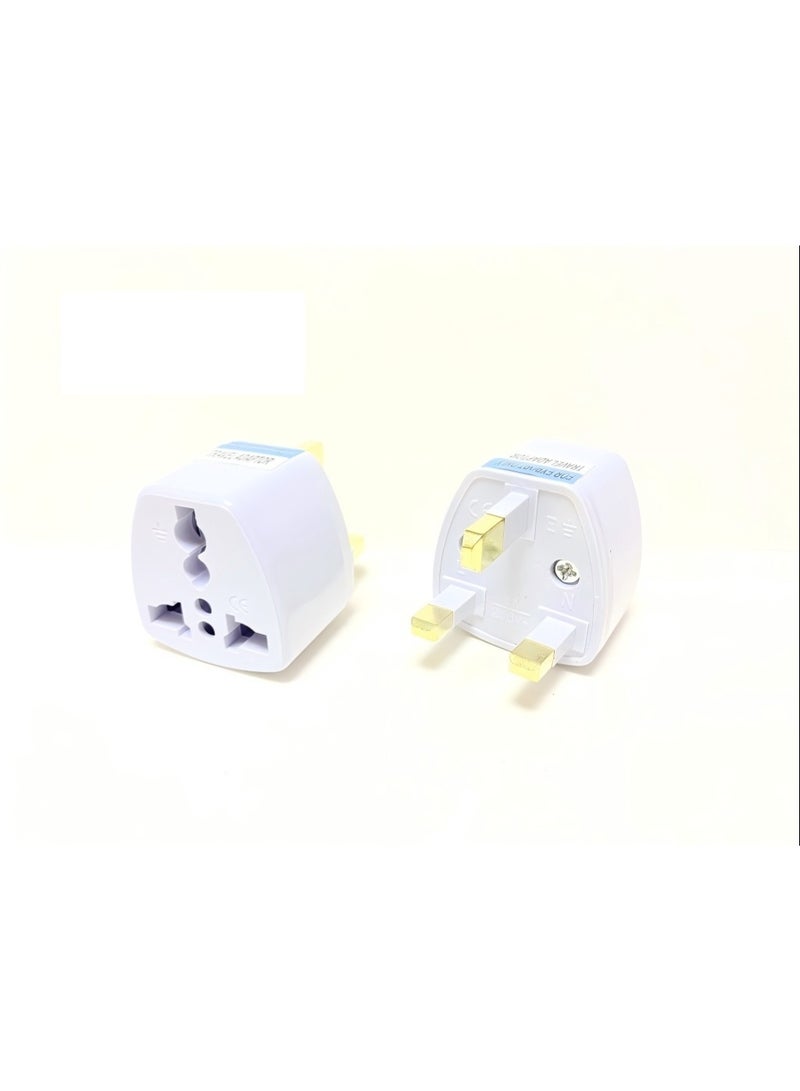 3 Pcs Universal travel Plug Adapter, 3 Pin Power Plug Adapter for AU/UK/EU/US, Plug Converter for Business, Holiday, Hotel, Airport - Image 2