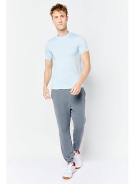 Reebok Men Sportswear Fit Drawstring Training Track Pants, Grey  - Image 4