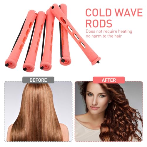 HASTHIP® 30pcs Heatless Hair Curler Kit, Cold Wave Hair Roller for Women, Small Perm Rods Styling Perming Curl Rods for Cold Wave Perm Curls - Image 3