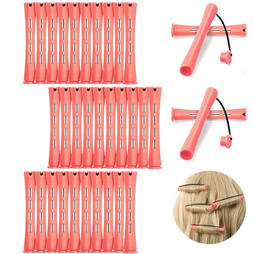 HASTHIP® 30pcs Heatless Hair Curler Kit, Cold Wave Hair Roller for Women, Small Perm Rods Styling Perming Curl Rods for Cold Wave Perm Curls - Image 1
