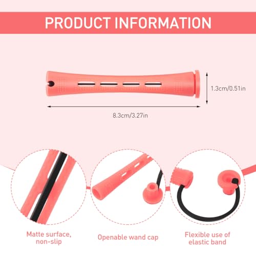 HASTHIP® 30pcs Heatless Hair Curler Kit, Cold Wave Hair Roller for Women, Small Perm Rods Styling Perming Curl Rods for Cold Wave Perm Curls - Image 2