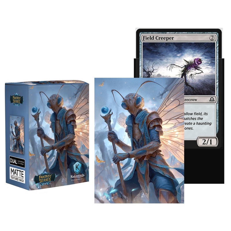 Katomula 100 MTG Card Sleeves with 100 Inner Sleeve, Textured Back Art Sleeves, Fit Standard Size Cards- Szarel - Image 2