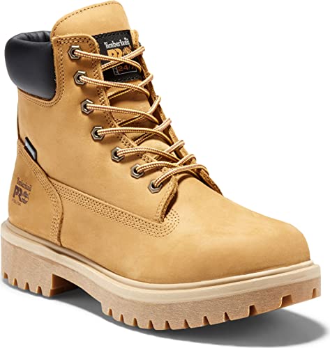 Timberland PRO Men's Direct Attach 6 Inch Steel Safety Toe Insulated Waterproof Industrial Work Boot, Wheat Nubuck, 10 M - Image 2