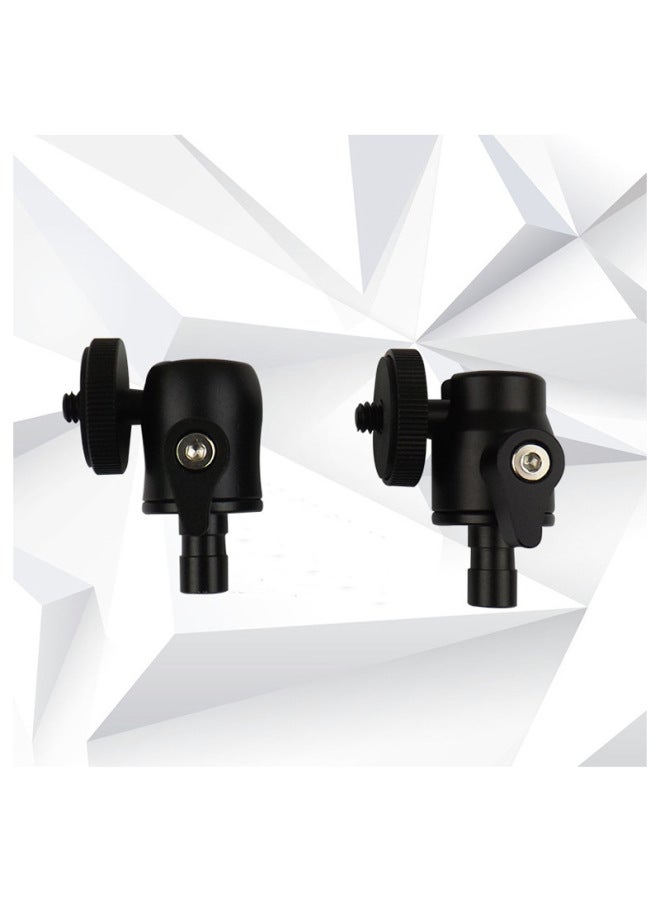 Custom Eccentric Lock Ball Type Pan-tilt Mobile Phone Camera Selfie Stick Camera Metal Pan-tilt-Color:Black  - Image 5