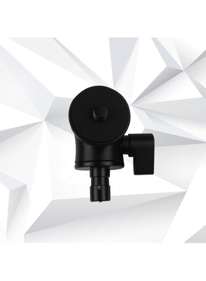 Custom Eccentric Lock Ball Type Pan-tilt Mobile Phone Camera Selfie Stick Camera Metal Pan-tilt-Color:Black  - Image 4