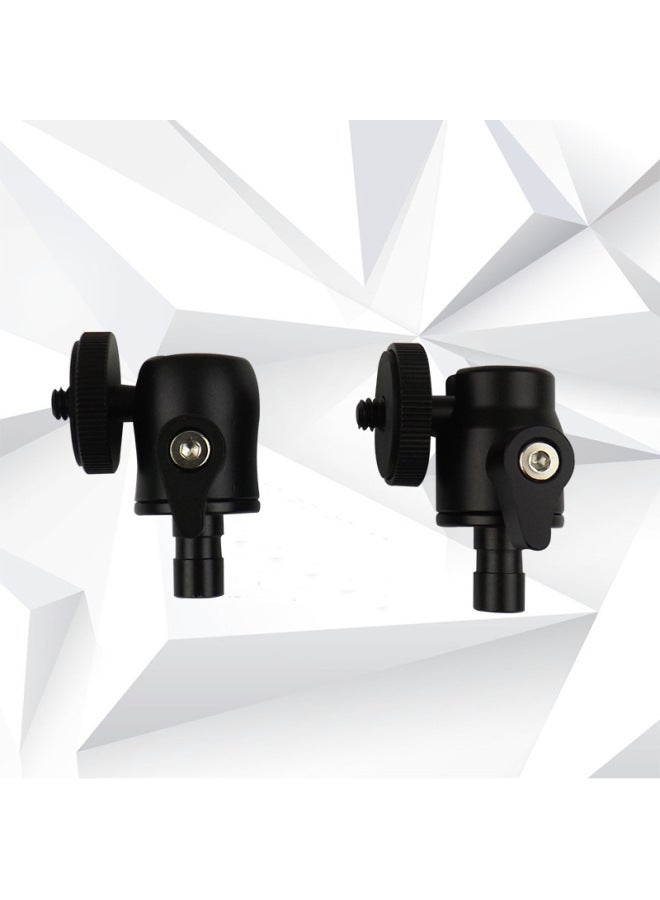 Custom Eccentric Lock Ball Type Pan-tilt Mobile Phone Camera Selfie Stick Camera Metal Pan-tilt-Color:Black  - Image 3
