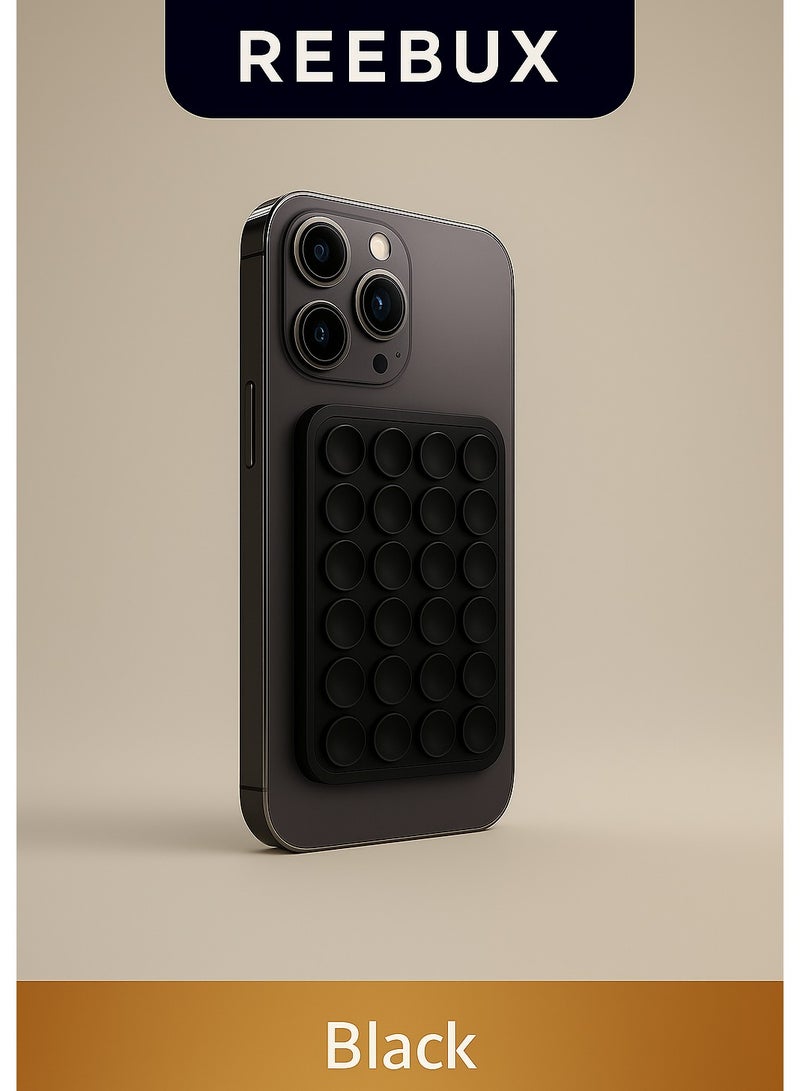 ريبوكس جراب من السيليكون قاعدة شفط للجوال، تمسك الجوال بكفره بسهولة، مناسبة للآيفون والأندرويد، ما تنزلق وتخليك تستخدم الجوال بدون ما تمسكه بيدك، ممتازة للتصوير والسيلفي وفيديوهات التيك توك - Image 1