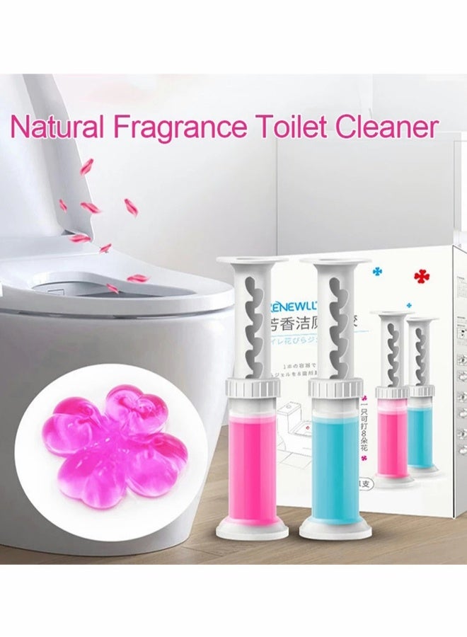 Toilet Descaler Cleaner Toilet Cleaner Gel, Natural Fragrance Deodorant Rose Ocean Scent 2 Pack - Image 5