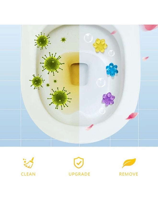 Toilet Descaler Cleaner Toilet Cleaner Gel, Natural Fragrance Deodorant Rose Ocean Scent 2 Pack - Image 4