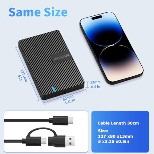 WEETOTUNG USB-C External Hard Drive Enclosure 2.5'' HDD SSD for sata - WEETOTUNG 6Gbps Tool-Free Case Compatible with UASP Drive - for 7mm 9.5mm Drive with MacBook WD Seagate PlayStation (Case Only) - Image 5