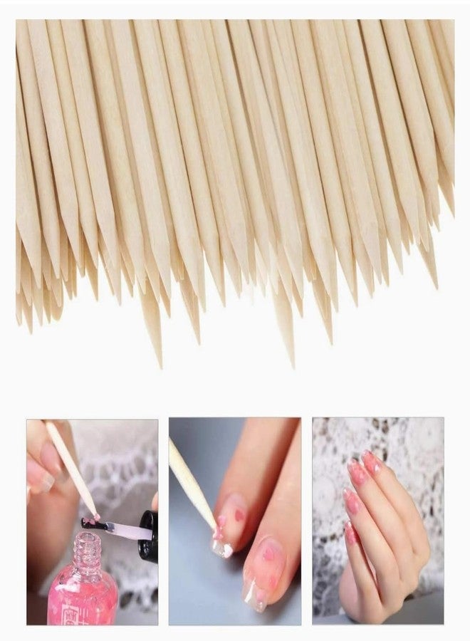 FEELHIGH 100PCS Orange Sticks for Nails - Wooden Cuticle Pusher Double Sided Multi Functional, Non-Toxic, Skin-Safe Wood Tools for Manicure & Pedicure for Home & Salon (100pcs Big) - Image 5