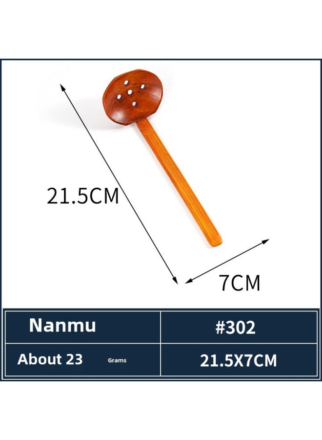 Japanese Wooden Tableware Nanmu Spoon Lotus Middle Spoon Lotus Wooden Spoon Creative Spoon Wholesale-Color:2  - Image 1