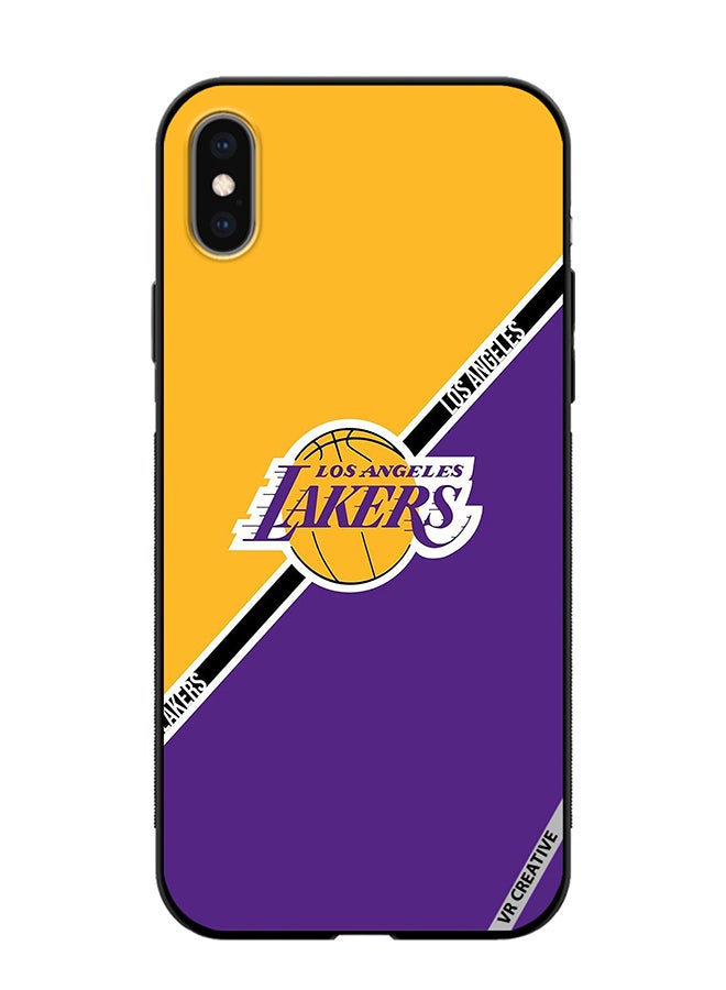 VR CREATIVE Protective Case Cover For Apple iPhone X/XS Los Angeles Lakers Design Multicolour - Image 1
