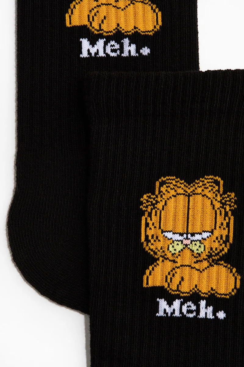 H&m Motif-detail socks