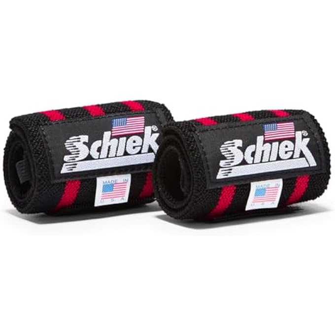 Schiek Wrist Wraps 18" Black For Free Weight Training (Genuine Domestic Product) - Image 1