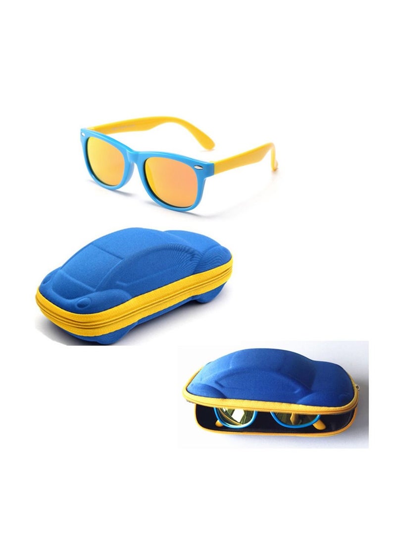 نظارات شمسية للأطفال مستقطبة من المطاط بظلال مرنة للبنات والأولاد من سن 3-9 سنوات - Image 5