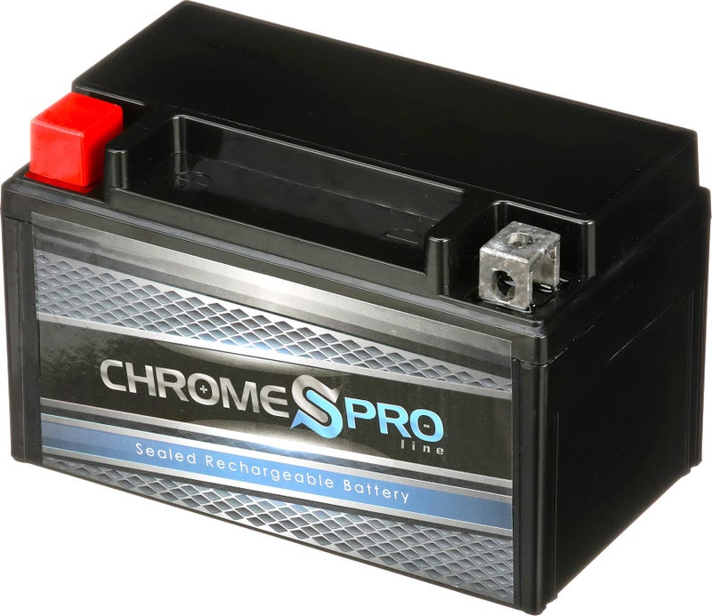 Chrome S Pro YTX7A-BS Maintenance-Free 12V 7Ah Battery Replacement for ATV, Motorcycle, Jet Skis, Scooter, UTV, and More - Nut and Bolt (T3) Terminal - Image 1