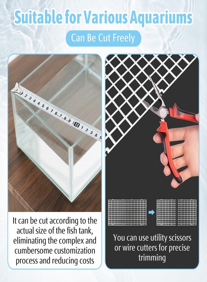 هامليدي فاصل حوض السمك البلاستيكي من هاميليدي مع مشابك، لوحة شبكية، غطاء حوض السمك، فاصل حوض السمك، فلتر، لوحة عزل سفلية، فاصل للتكاثر المختلط (8 قطع، أبيض) - Image 4