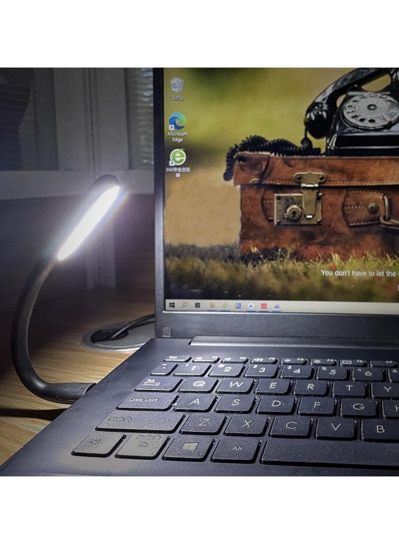 غنافوتو 5 عبوات مصباح إضاءة LED صغير مرن USB صغير مرن للوحة مفاتيح الكمبيوتر المحمول، بنك الطاقة، مصباح ليلي محمول - Image 5