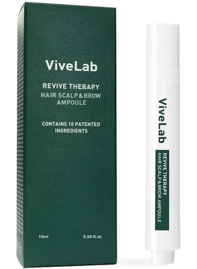 Vivelab Revive Therapy Hair Scalp & Brow Ampoule 15ml - Image 1