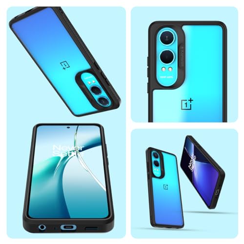 KAPAVER Impulse Series Back Cover Case for OnePlus Nord CE 4 Lite (TPU+PC) (Black) - Image 5