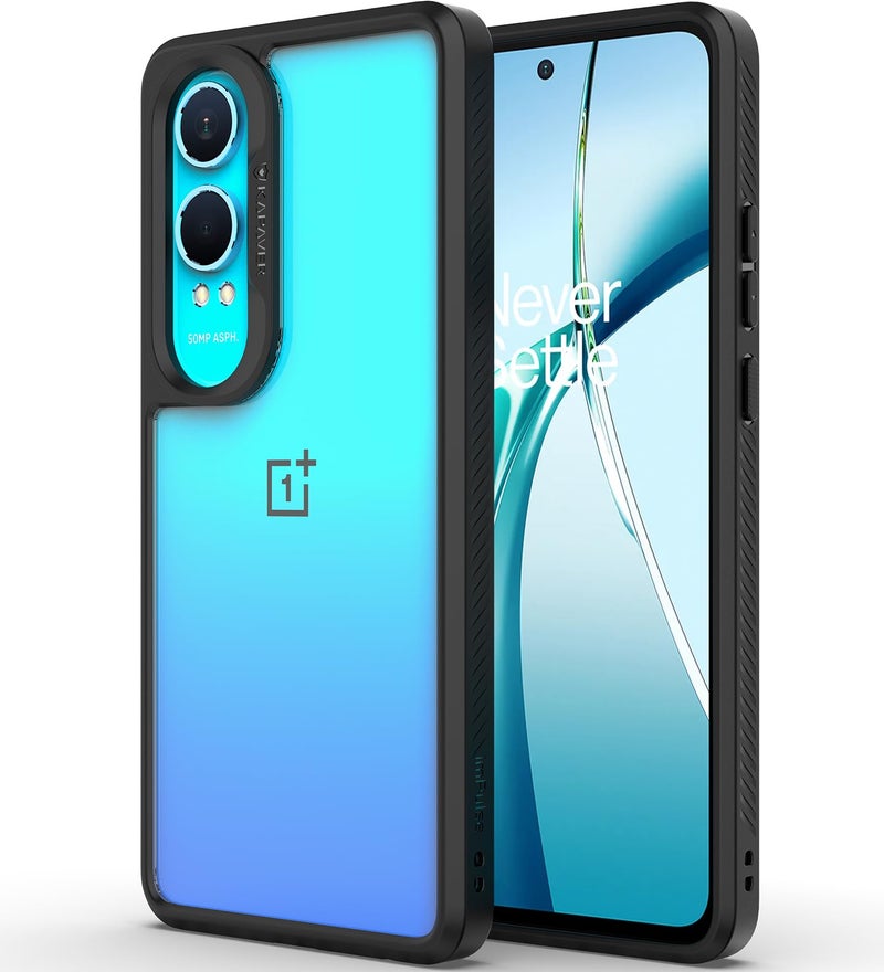 KAPAVER Impulse Series Back Cover Case for OnePlus Nord CE 4 Lite (TPU+PC) (Black) - Image 1