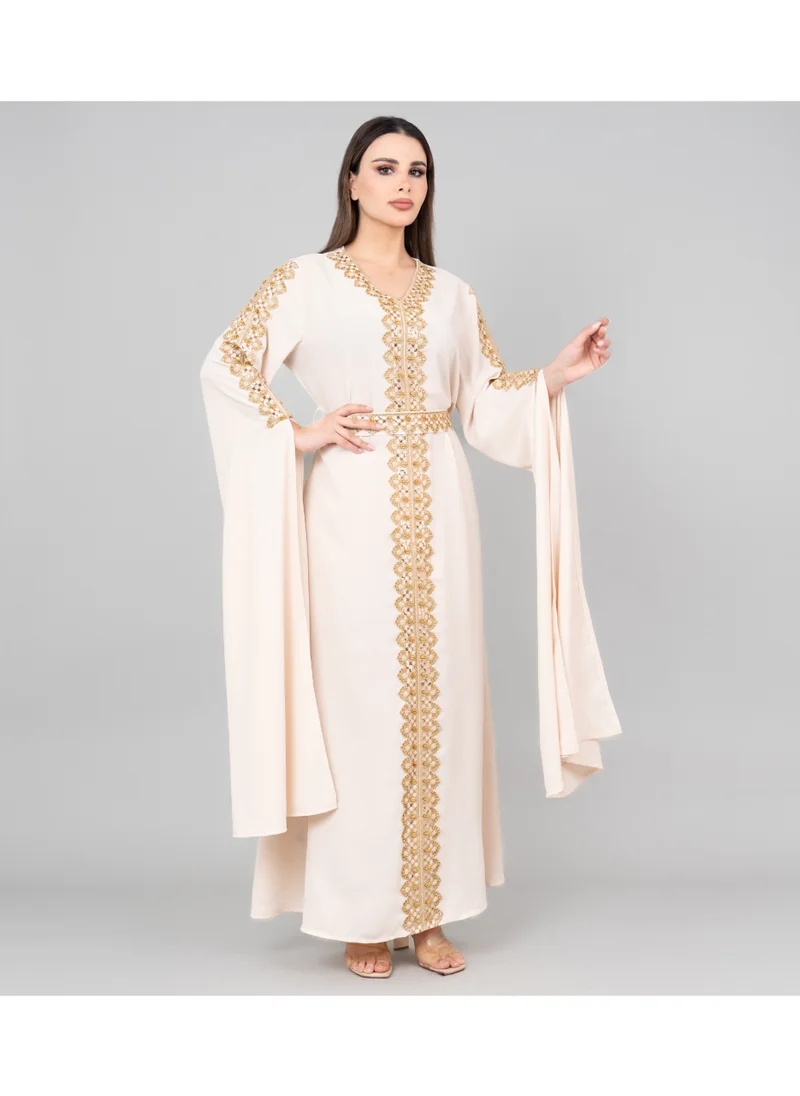 IKKXA Royal Luxe Belted Kaftan