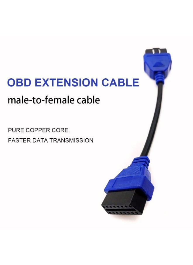 Generic Flexible  OBD2 Diagnostic Extension Cable Extender Cord  Plug Adapter 16 Pin Dlc OBD II 30cm  - Image 4
