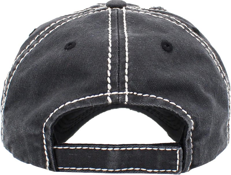 KBETHOS Vintage Washed Distressed Cotton Dad Hat Baseball Cap Adjustable Polo Trucker Unisex Style Headwear - Image 3