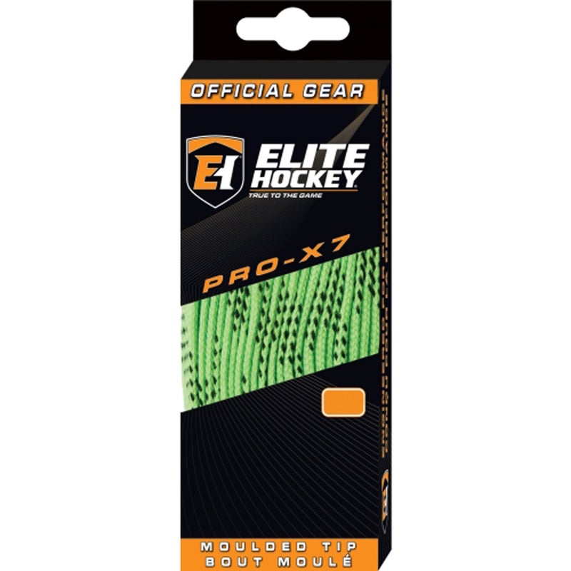 Elite Hockey PRO-X7 Skate Laces (X7-Lime, 108") - Image 3