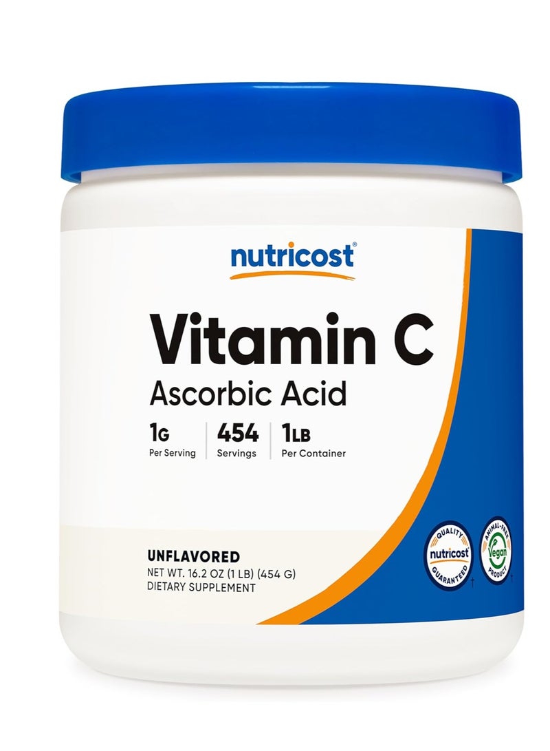 مسحوق حمض الأسكوربيك النقي 1 رطل 16.2 أونصة تكفي لمدة عام واحد - Image 1