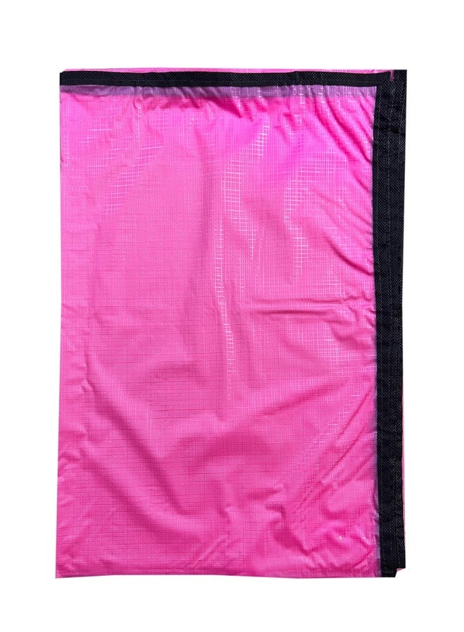 Ecosoft Baby Plastic Sheet/PVC Sheet for Kids/Rubber Sheet for Babies/Bed Wetting Protector (135 CM x 185 CM) (Pink RINKLE) - Image 3