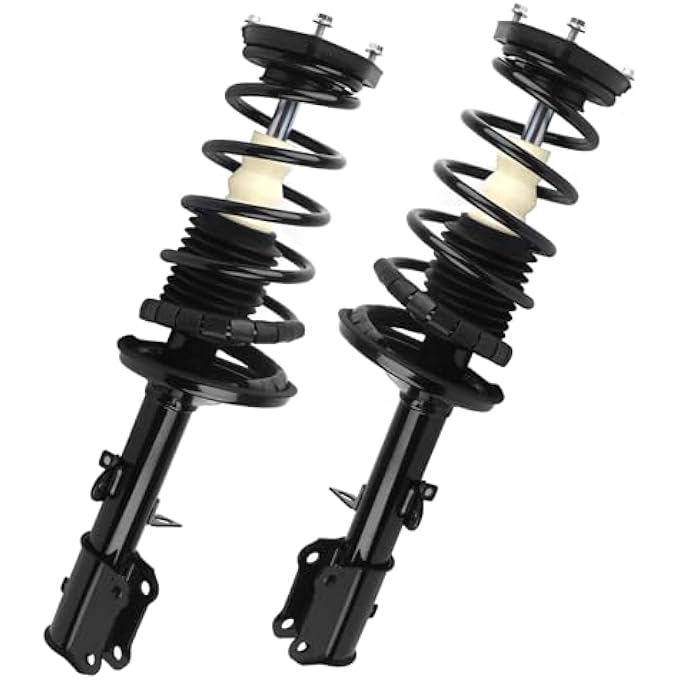 KUSATEC Rear Pair Complete Struts Shock Absorber Fit For 19982002 Chevy Prizm 19931997 Geo Prizm 19932002 Toyota Corolla 171954 171953 LeftRight Struts With Coil Spring Assemblies - Image 1