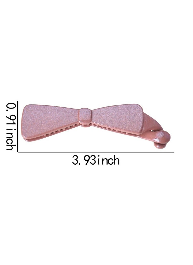 YALLNASL Banana Hair Clips for Women With Bow Clips for Hiar Women Banana Clips Hair Clincher Combs for Thin Thick Hiar Bow Clip Banana Hair Barrettes No Slip Hair Accessories Banana Hair Claw Clips 3 Pcs  - Image 2