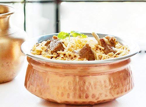 Craft N Copper وعاء تقديم من الفولاذ المقاوم للصدأ والنحاس لتقديم الطعام والخضروات (6 بوصة) (1) - Image 4