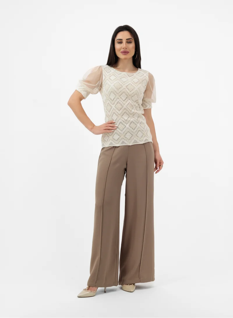 PATTERNED ELEGANCE BLOUSE