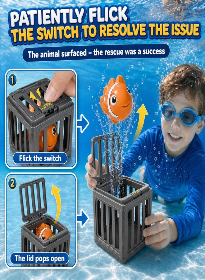 nooncrazy Pool Diving Toys for Kids, 6PCS Underwater Dive Rescue Toys for Water Swimming Dive Pool Game & Children's Bath, Fun Summer Floating Toys for Boys Girls Age 3-12 - Image 5