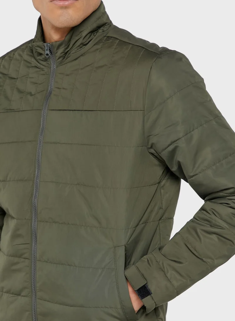 Seventy Five Quilted High Collar Jacket