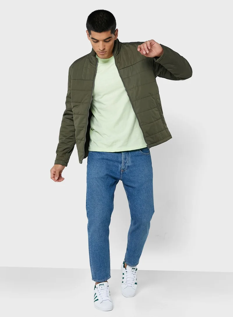 Seventy Five Quilted High Collar Jacket